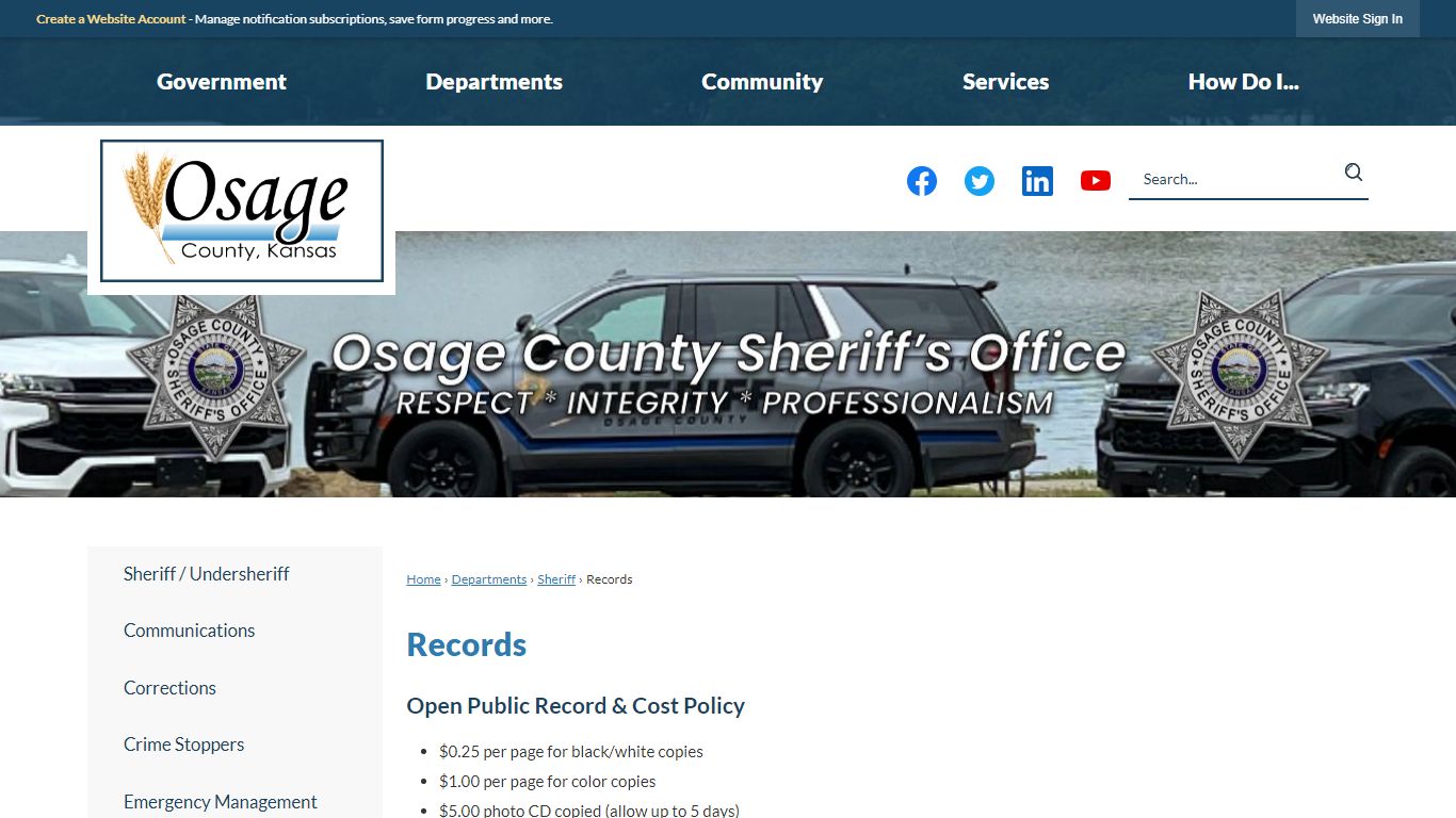 Records | Osage County, KS